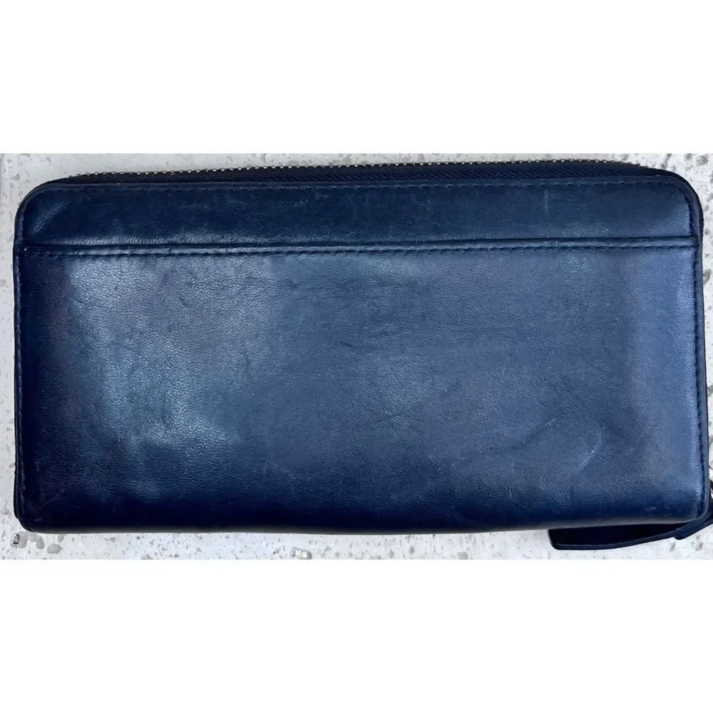 Kate Spade New York Jana Large Continental Black Leather Zip Wallet